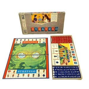 Stratego Board Game W/ pieces Milton Bradley Company 1961 1962 Vintage Gameboard
